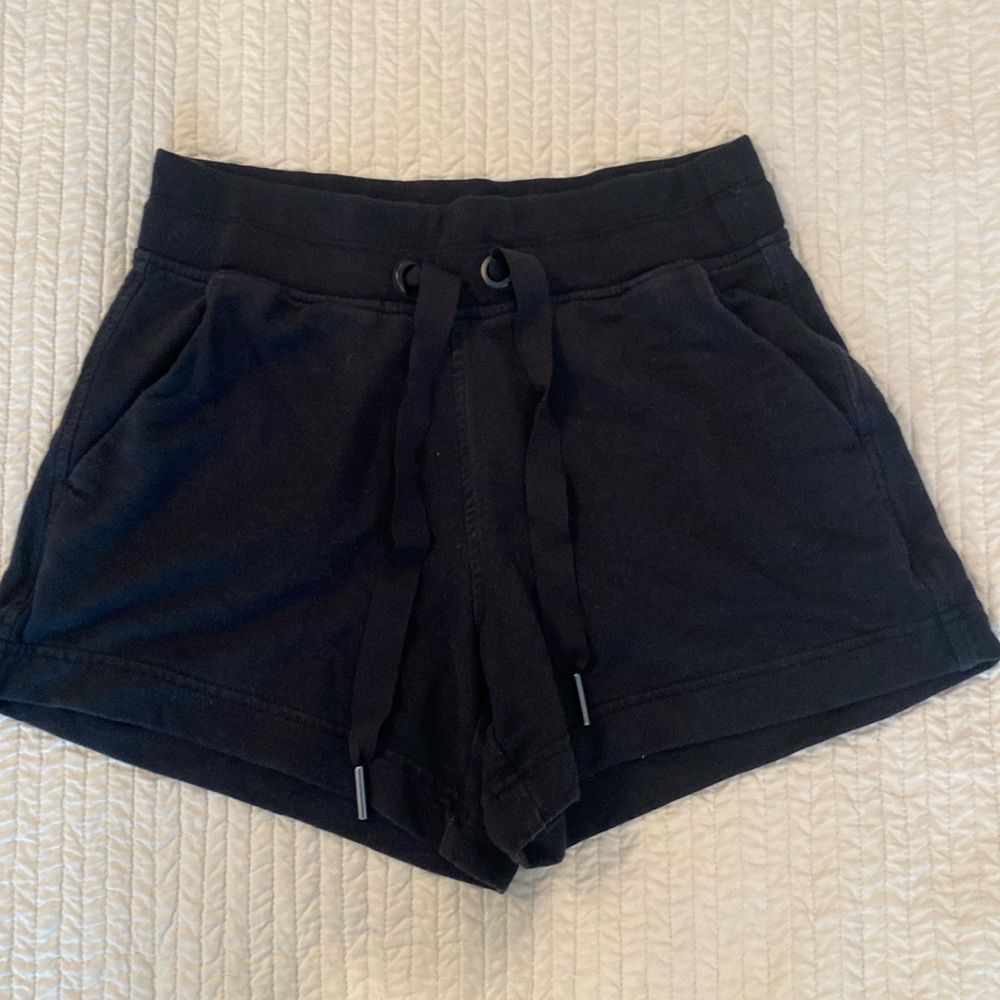 Athleta casual lounge shorts, XXS, black